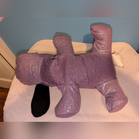 Sensory Purple Stuffed Animal Beanie Bag Dog Pre-owned - Picture 5 of 9